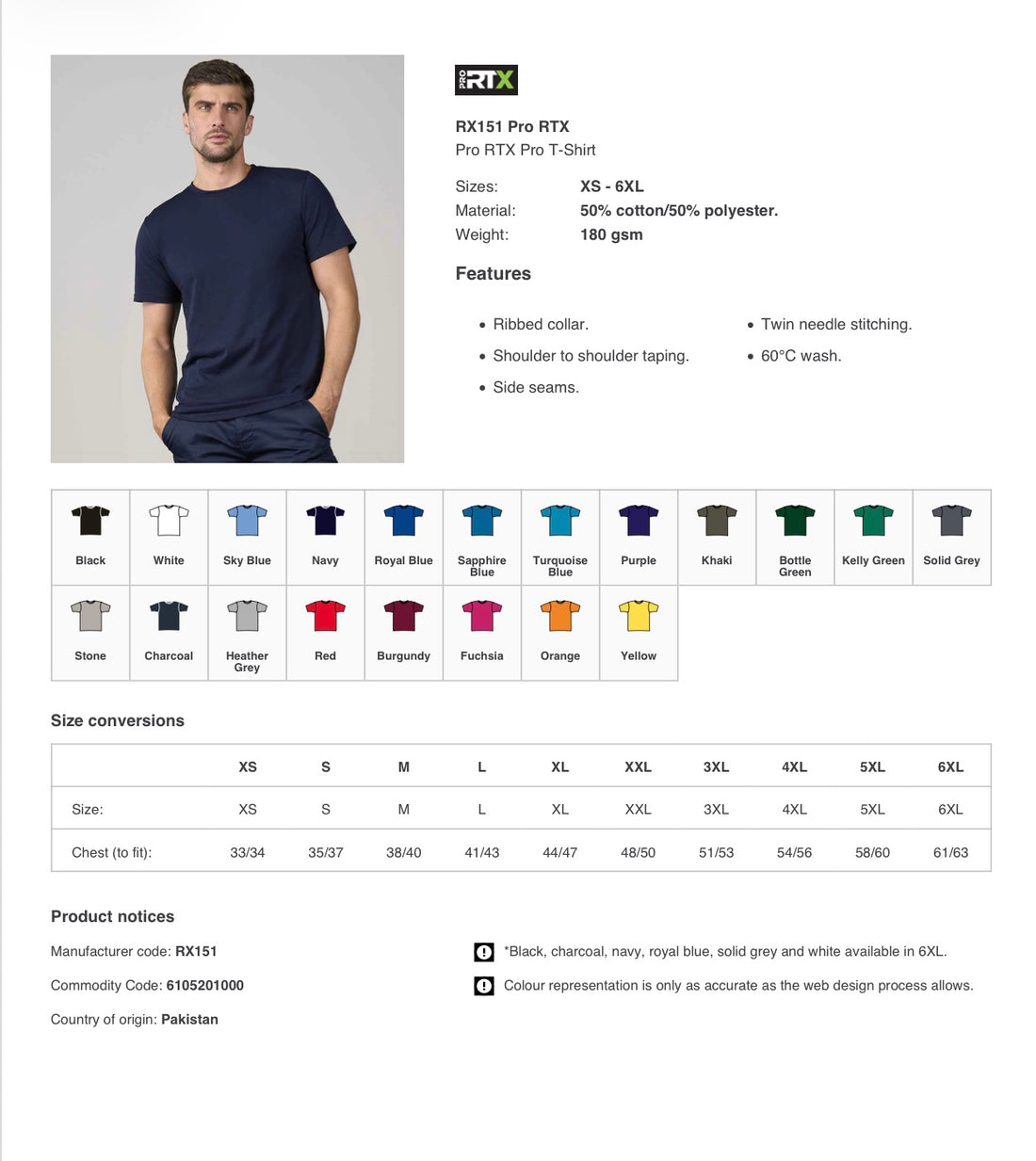 Workwear T-shirts pack of 3