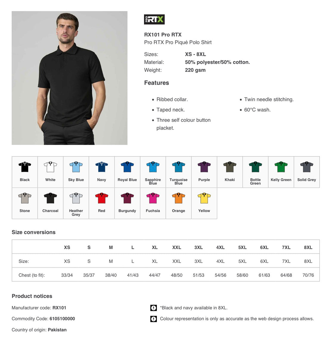 Workwear Polo's pack of 3