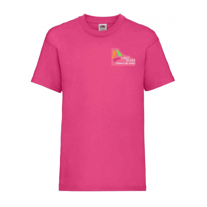 First Steps Children's T-Shirt Pink/Blue