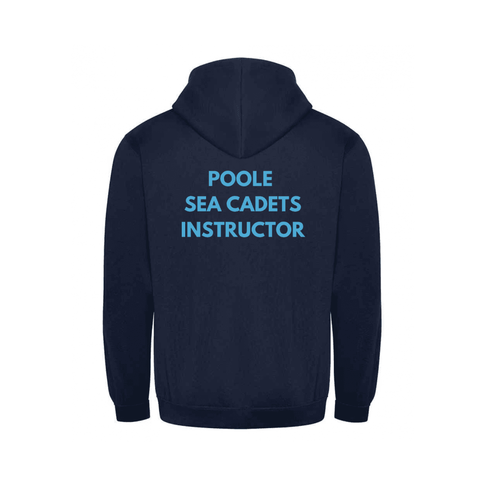 Poole Instructor - Zipped Hoody Navy